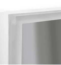 Miroir Lumineux|Focco Miroir de salle de bain carré avec lumière LED - lumière blanche froide (5700K) - 60 x 60cm - Modèle Oslo
