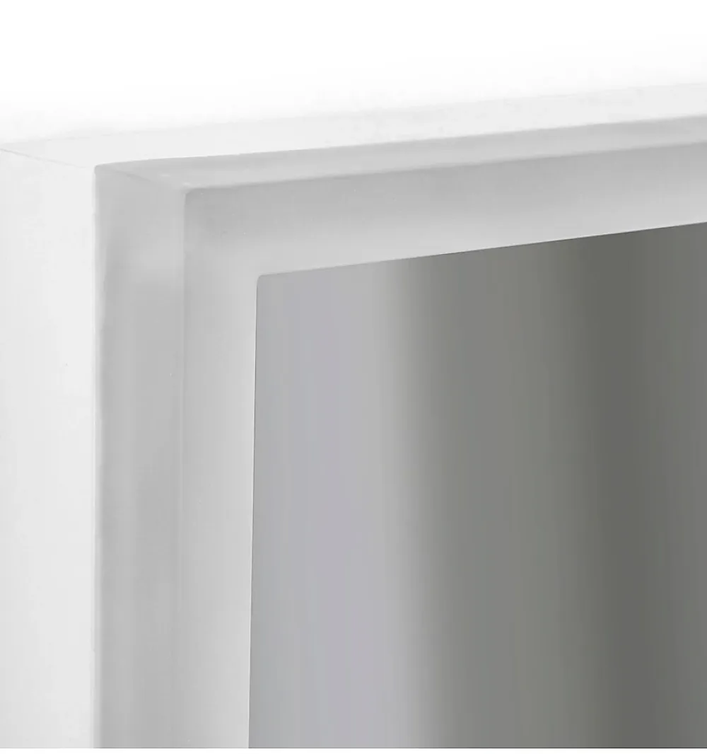 Miroir Lumineux|Focco Miroir de salle de bain carré avec lumière LED - lumière blanche froide (5700K) - 60 x 60cm - Modèle Oslo