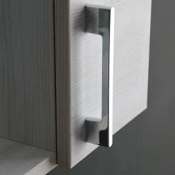 Armoire De Toilette|Kiamami Valentina Miroir De Salle De Bain En Chêne Blanc Avec Lumière Led