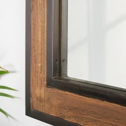 Miroir Simple|Wanda Collection Miroir de salle de bain Elégance bois métal 60x80