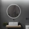 Luxury Bain Miroir de salle de bain LED 80cm rond à luminosité variable - LB-316080-80-80 LuxuryBain