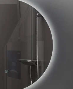 Luxury Bain Miroir de salle de bain LED 80cm rond à luminosité variable - LB-316080-80-80 LuxuryBain
