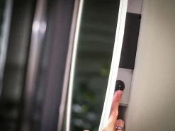Miroir Lumineux|Sensio Miroir de salle de bain lumineux LED sur batterie rechargeable Verve ovale H.80 x l.50 cm
