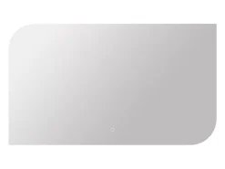 Vente-unique Miroir de salle de bain lumineux rectangulaire anti-buée avec bouton tactile - 120 x 70 cm - REVALUNA