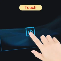 Miroir Lumineux|AICA Sanitaire Miroir de salle de bain led tactile, 80x60cm illumination LED intégrée avec fonction anti-buée Blanc froid,