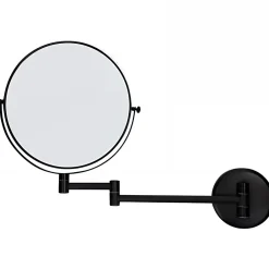 Miroir Grossissant|Sanindusa Miroir de salle de bain mural grossissant articulé Luxe latéral face couleur noir
