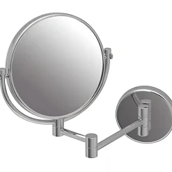 Sanindusa Miroir de salle de bain mural grossissant articulé Luxe latéral face chrome