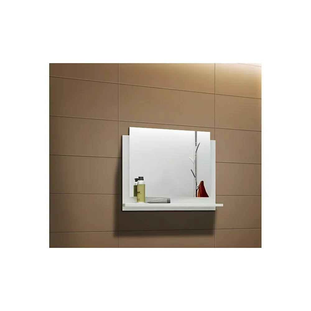 Meublorama Miroir de salle de bain pour collection OWL/RAVEN/BIRD, coloris blanc
