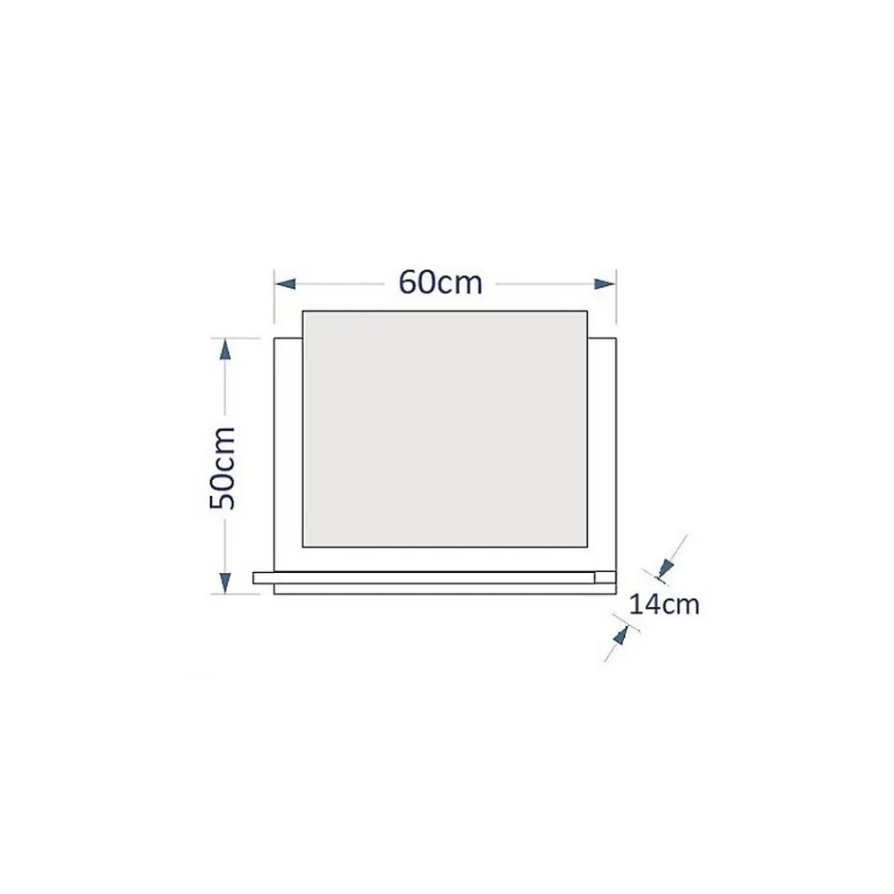 Meublorama Miroir de salle de bain pour collection OWL/RAVEN/BIRD, coloris blanc