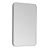 Miroir Simple|Vente-unique Miroir de salle de bain rectangle contour noir - 50x80 cm - DEMETRIA