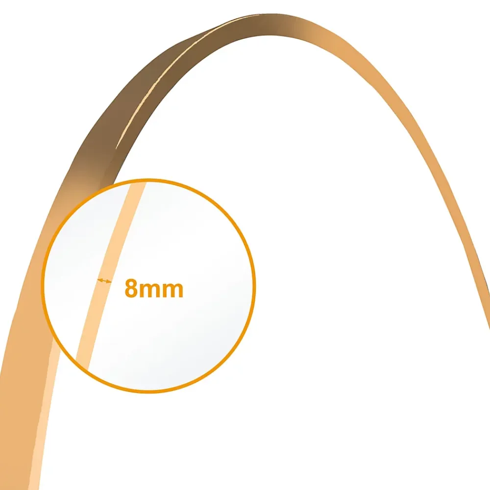 AICA Sanitaire Miroir de salle de bain rond 70cm cadre doré mat,