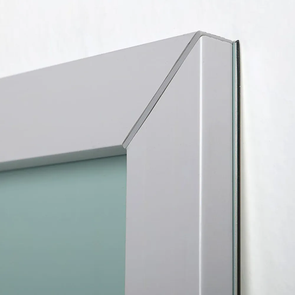 Miroir Grossissant|Kiamami Valentina Miroir De Salle De Bain Simple Avec Cadre En Abs Gris 70X60