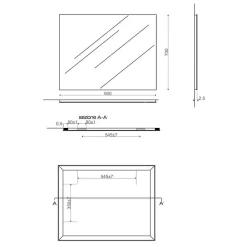 Miroir Grossissant|Kiamami Valentina Miroir De Salle De Bain 90X70 Cm Réversible Avec Cadre De Support