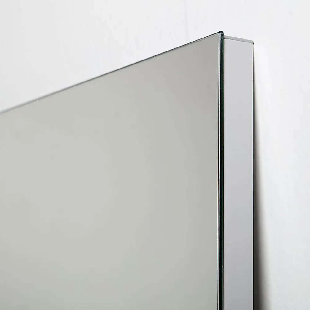 Miroir Grossissant|Kiamami Valentina Miroir De Salle De Bain 90X70 Cm Réversible Avec Cadre De Support