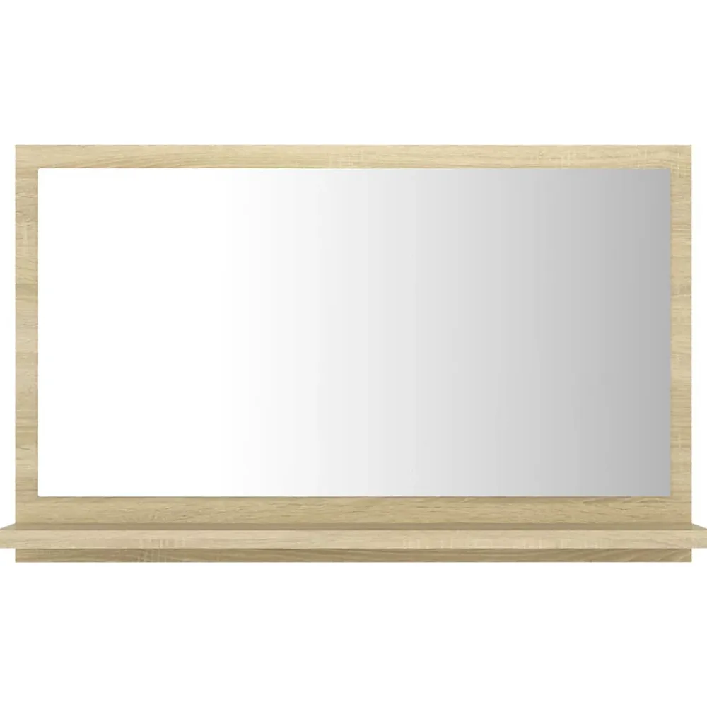 Miroir Simple|Helloshop26 Miroir de salle de bain 60x10,5x37 beige