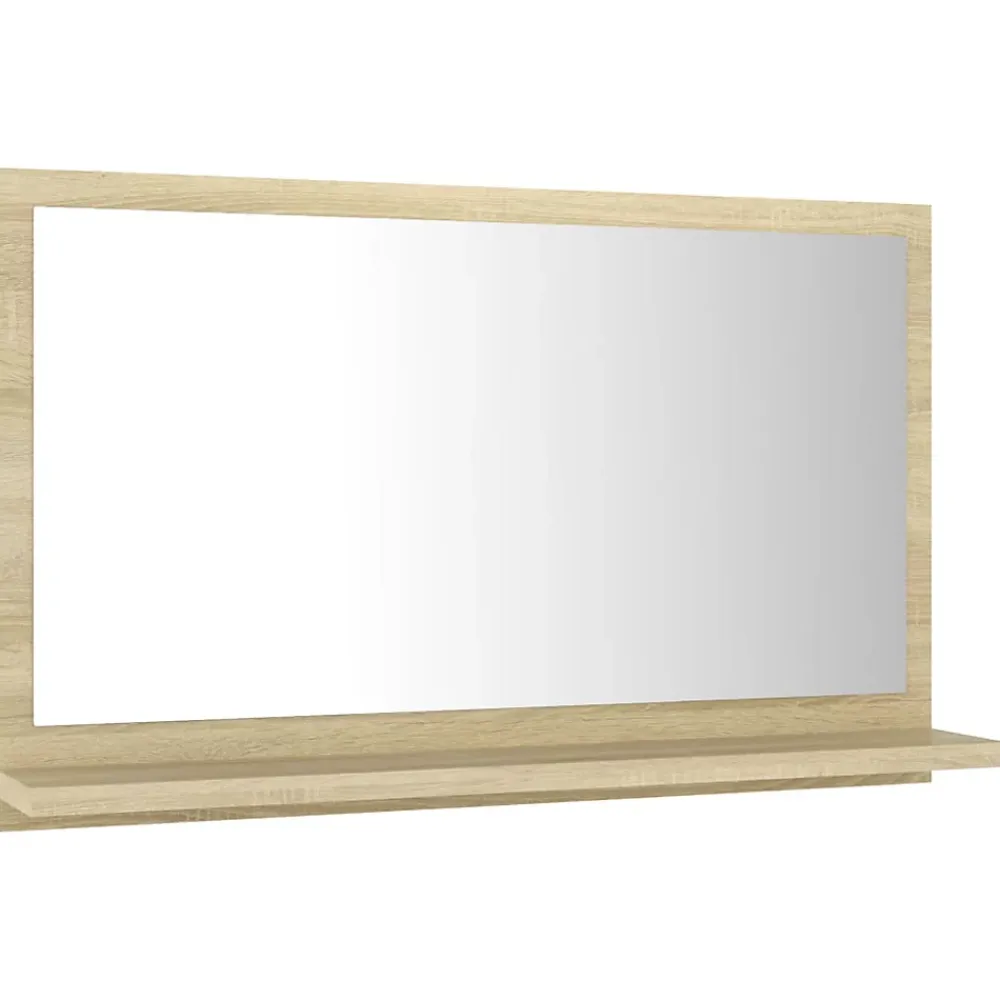 Miroir Simple|Helloshop26 Miroir de salle de bain 60x10,5x37 beige