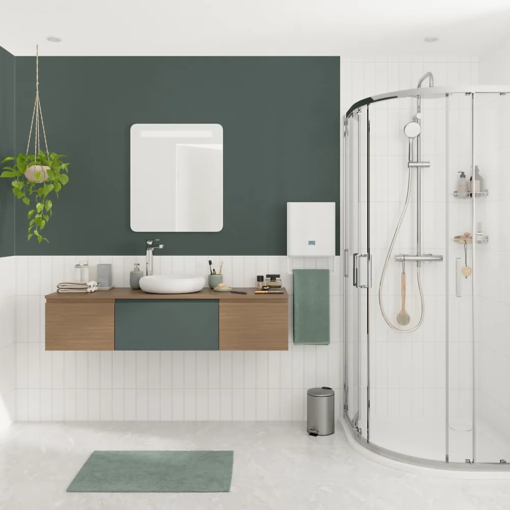Miroir Lumineux|Cooke & Lewis Miroir de salle de bains éclairant LED antibuée 60x70 cm, GoodHome Colwell