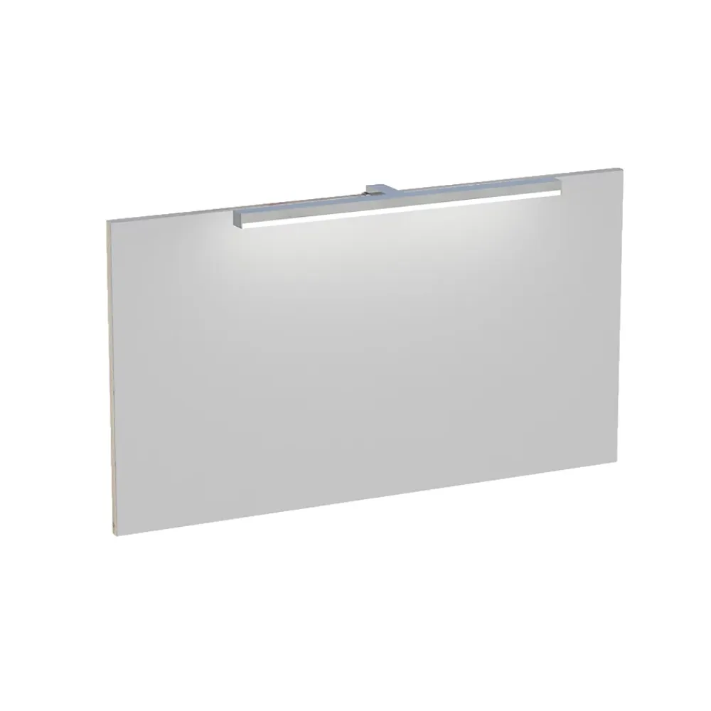 Miroir de salle de bains lumineux LED effet chêne artisan l.90 cm, Calao