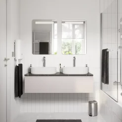 Cooke & Lewis Miroir de salle de bains éclairant LED antibuée 50x70 cm, GoodHome Colwell