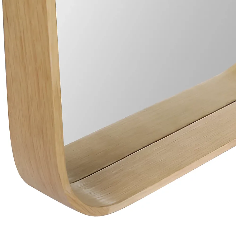 Miroir Simple|Homesight Miroir de salle de bains l.60 x H.80 cm, placage chêne, Thiam