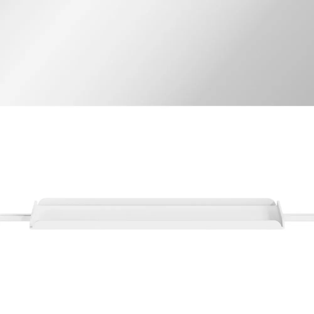 GoodHome Miroir de salle de bains mural blanc avec tablette l.60,5 x H.60.5 x P.12 cm, Maza