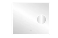 Miroir Lumineux|MPGlass Miroir de salle de bains lumineux LED rectangulaire l. 80 x H. 70 cm Bergen