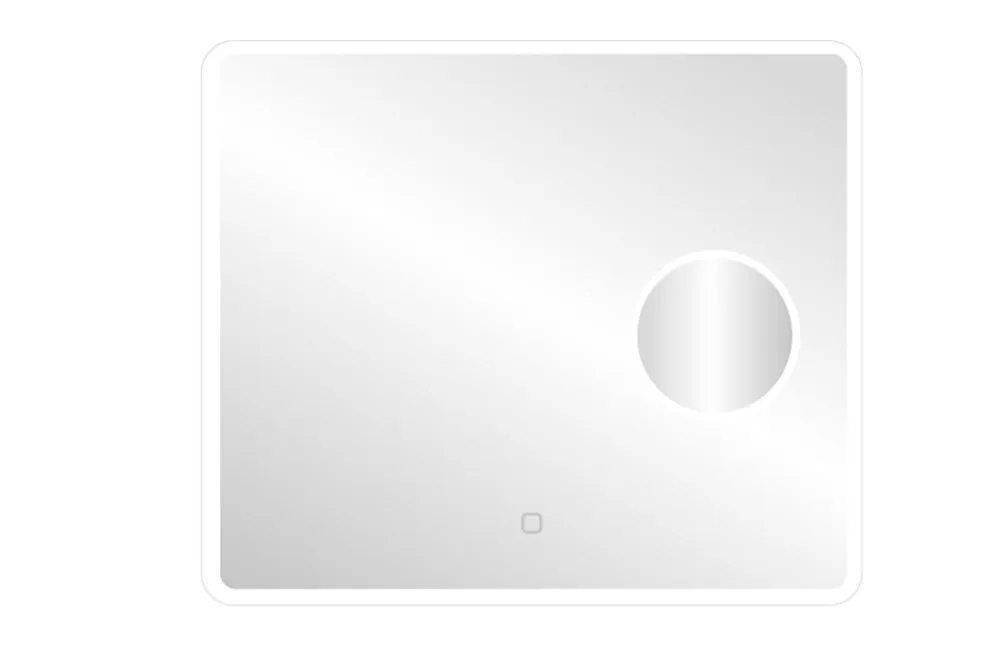 Miroir Lumineux|MPGlass Miroir de salle de bains lumineux LED rectangulaire l. 80 x H. 70 cm Bergen
