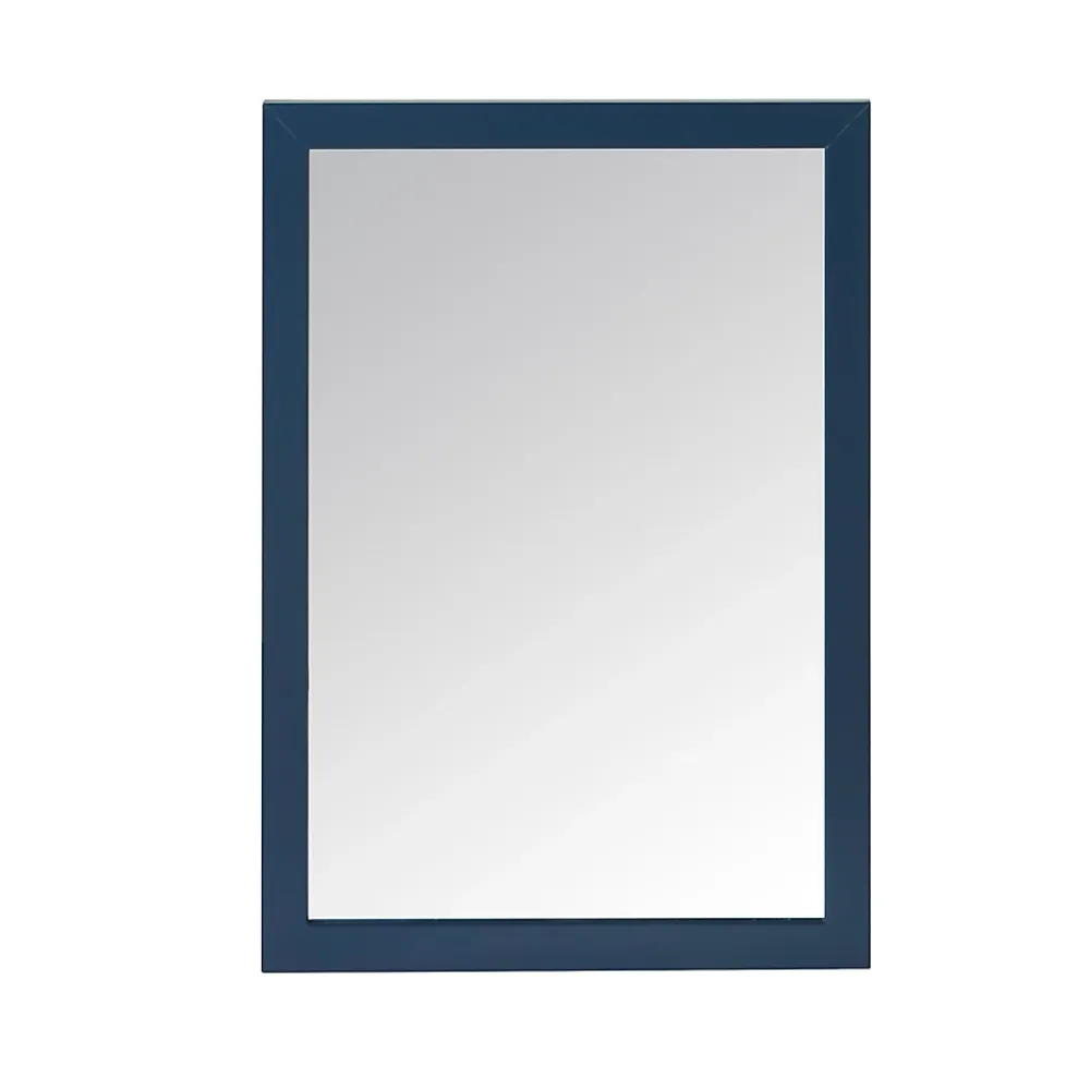 GoodHome Miroir de salle de bains bleu mat l.70 x L.50 x ép.1,6 cm, Perma