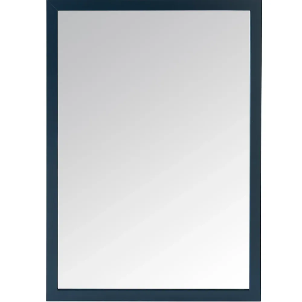 GoodHome Miroir de salle de bains bleu mat l.70 x L.100 x ép.1,6 cm, Perma
