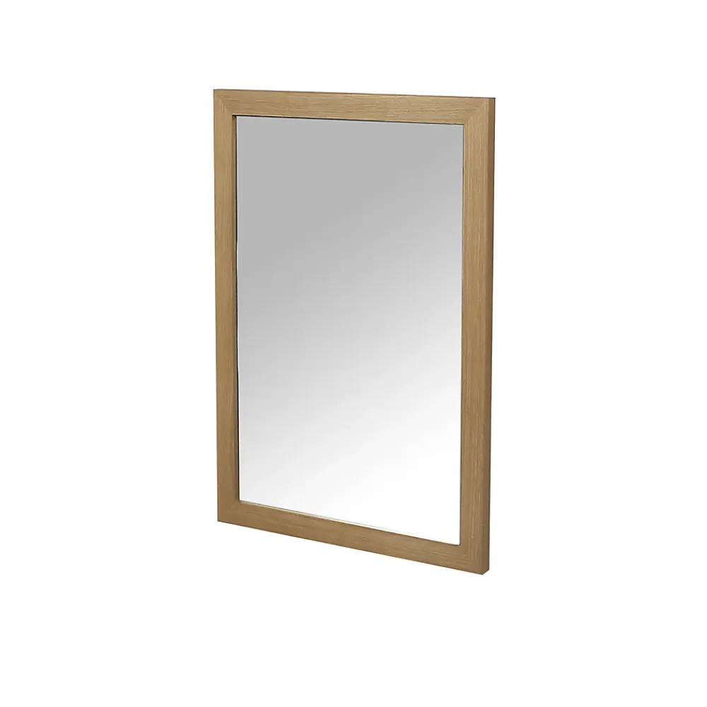 GoodHome Miroir de salle de bains placage chêne l.50 x L.70 x ép.1,6 cm, Perma