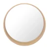 Homesight Miroir de salle de bains rond Ø.60 cm, placage chêne, Thiam