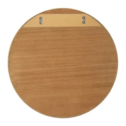 Homesight Miroir de salle de bains rond Ø.60 cm, placage chêne, Thiam