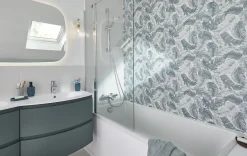 Miroir Lumineux| Miroir de salle de bains lumineux LED l.110 x H.75 x P.2 cm, Alba