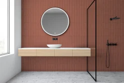 Miroir Lumineux|MPGlass Miroir de salle de bains lumineux LED rond Ø 100 cm Bishop 2