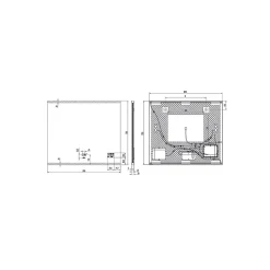 Miroir Lumineux|MPGlass Miroir de salle de bains lumineux LED connecté 70 x 80 cm, argenté, BroadWay