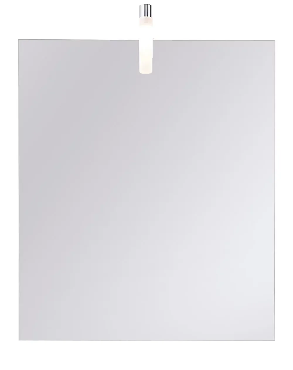 Miroir de salle de bains lumineux chrome IP44 l.60 x H.70 x P.10 cm, Opah