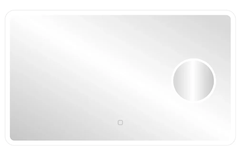 MPGlass Miroir de salle de bains lumineux LED rectangulaire l. 120 x H. 70 cm Bergen