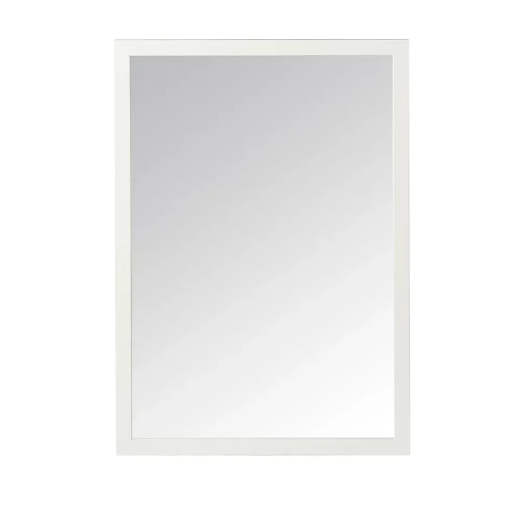 GoodHome Miroir de salle de bains blanc mat L.100 x l.70 x ép.1,6 cm, Perma