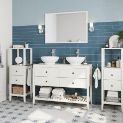 GoodHome Miroir de salle de bains blanc mat L.100 x l.70 x ép.1,6 cm, Perma