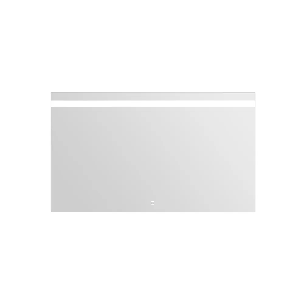 Miroir Lumineux|MPGlass Miroir de salle de bains lumineux LED L.120 x H.70 cm, argenté, Kelme