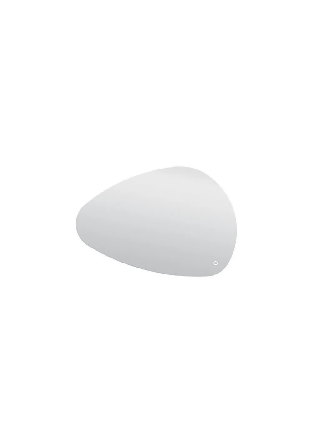 Miroir Lumineux|MPGlass Miroir de salle de bains lumineux LED 55 x 80 cm, argenté, Stone