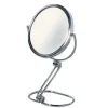 Kiamami Valentina Miroir De Table Double Face Grossissant 5X En Métal Chromé