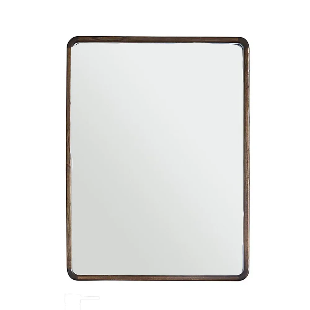 Miroir Simple|Berah Getah Miroir en mindi massif finition noyer