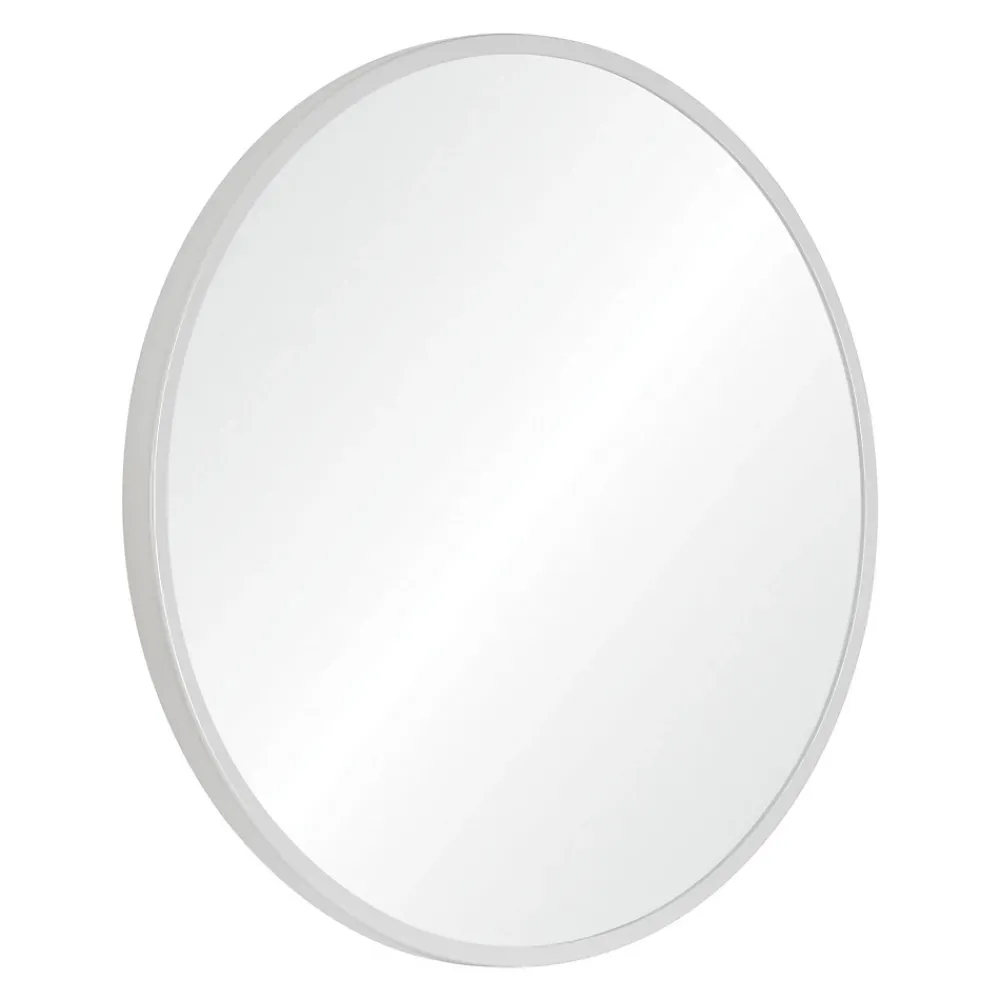 Miroir Simple|Mob-In Miroir en métal rond D60cm EMA Blanc
