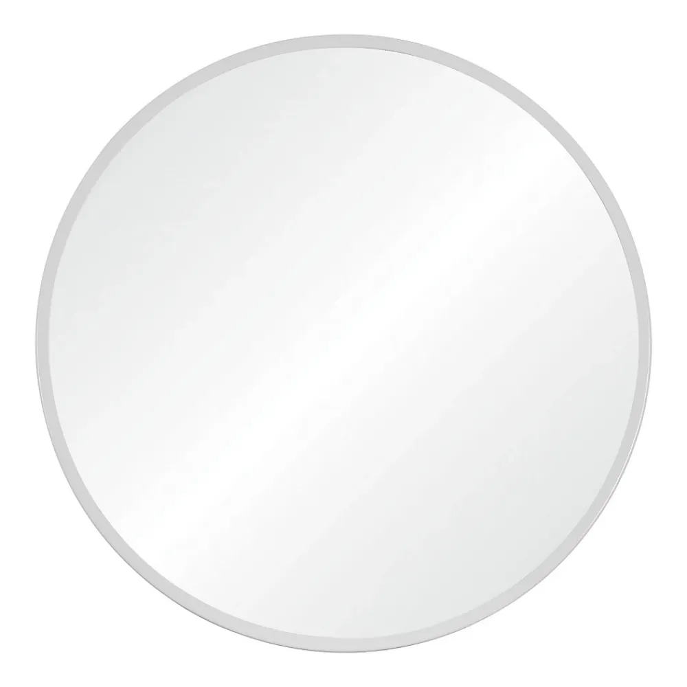 Miroir Simple|Mob-In Miroir en métal rond D60cm EMA Blanc