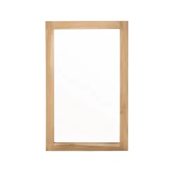 Miroir Simple|Berah Getah Miroir en teck massif rectangulaire