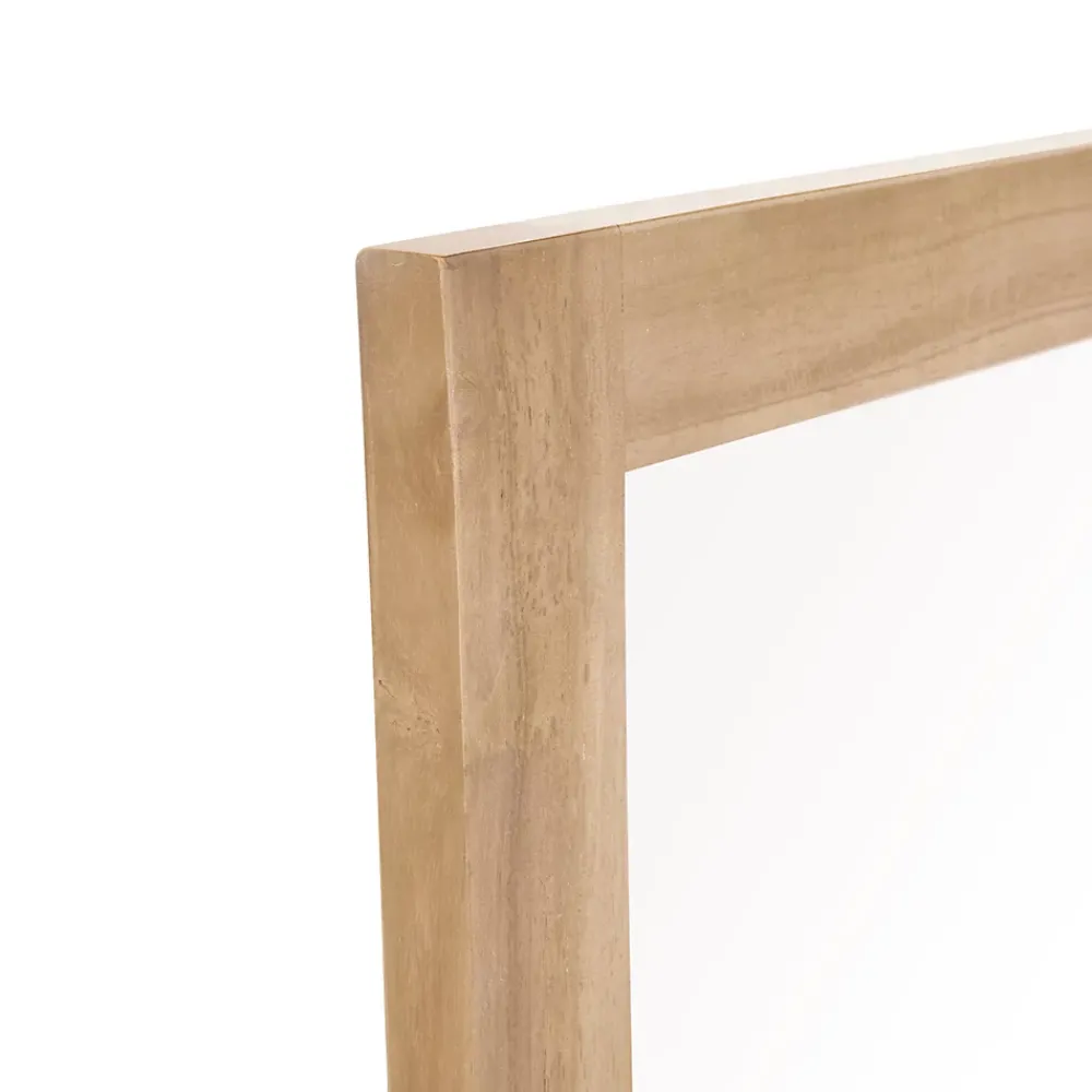 Miroir Simple|Berah Getah Miroir en teck massif rectangulaire