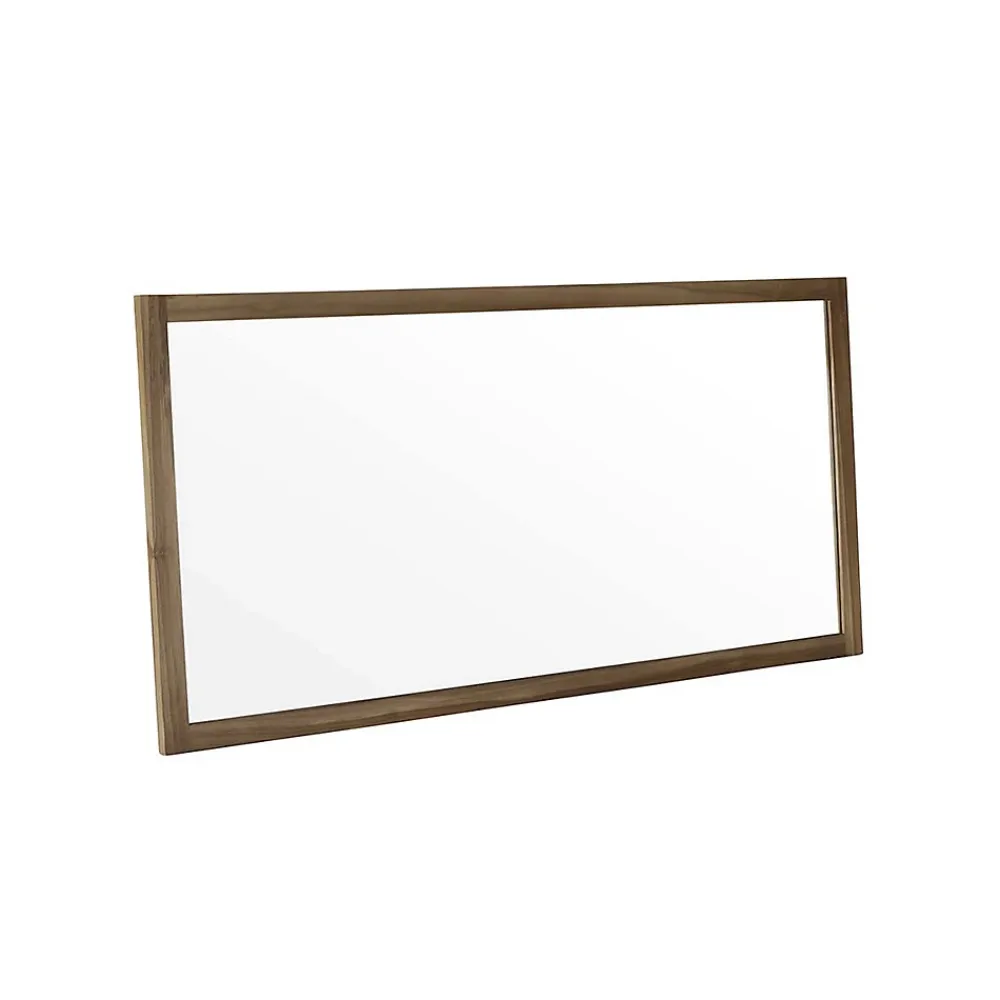 Miroir Simple|Berah Getah Miroir en teck massif rectangulaire 160 cm