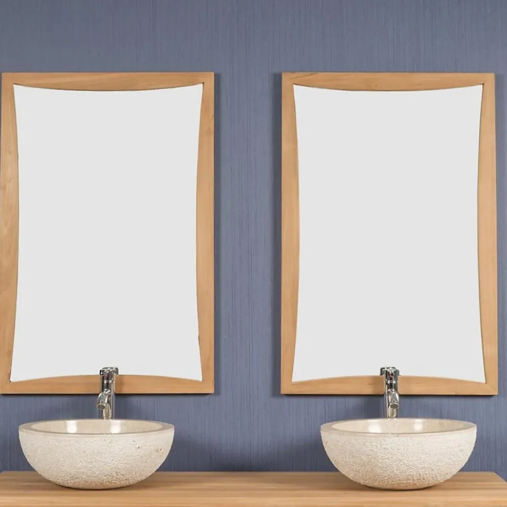 Wanda Collection Miroir en teck Tango 60 x 90 cm