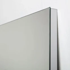 Kiamami Valentina Miroir Encastré Avec Lampe Chromée 100X70 Réversible